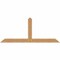 Ekena Millwork Portland Timber Gable Bracket, Western Red Cedar, 84"W x 35"H x 1 1/2"D x 5 1/2"F, 10/12 Pitch GBW084X35X0206POR00SWR - alternate 1